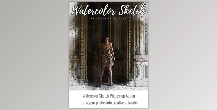 Download Watercolor Sketch Photoshop Action – GraphicRiver 33365580 (ABR, PAT, ATN)
