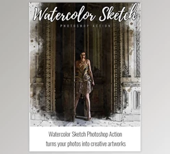 Download Watercolor Sketch Photoshop Action – GraphicRiver 33365580 (ABR, PAT, ATN)