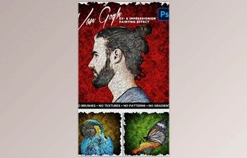 Download Van Gogh – Ex-/Impressionism Art <span class='badge badge-warning'>Effect</span> | Action Pack – GraphicRiver 33266468 (ATN)