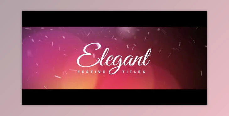 Download Elegant Festive Titles (Videohive 18710546) - AE Project