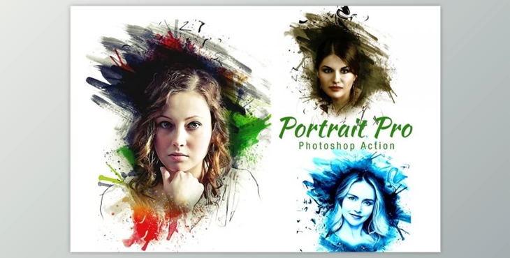 Download Portrait Pro Photoshop Action (ATN, ABR, JPG)
