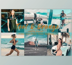 Download TEAL & ORANGE | LUTs Pack Creativemarket 4983136