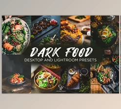 Download 6 Dark Food Lightroom Presets CreativeMarket 6426609
