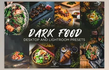 Download 6 Dark <span class='badge badge-warning'>Food</span> Lightroom Presets CreativeMarket 6426609