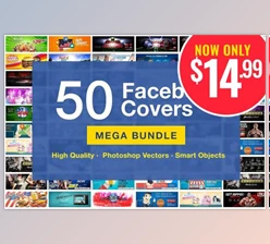 Download 50 FB Covers Bundle - CreativeMarket 1786252