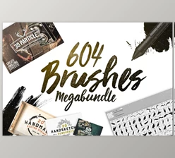 Download 604 Photoshop Brushes Megabundle CreativeMarket-932478 (ABR)