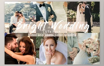 Download BRIGHT <span class='badge badge-warning'>WEDDING</span> – <span class='badge badge-warning'>LUTs</span> Pack CreativeMarket 4934911