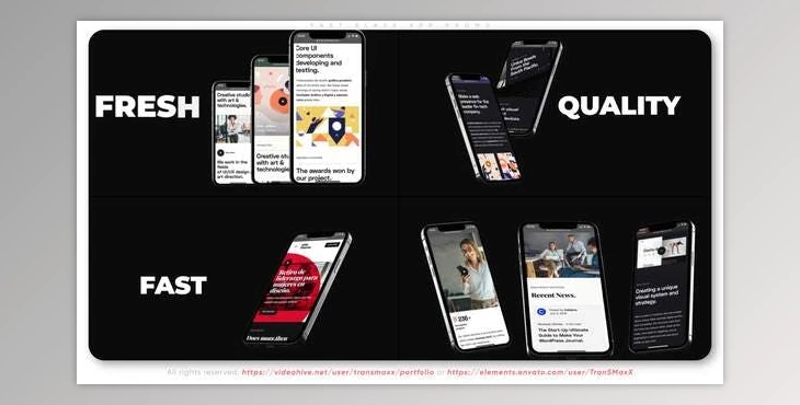 Download Fast Black App Promo (Videohive 34275443) - AE Project