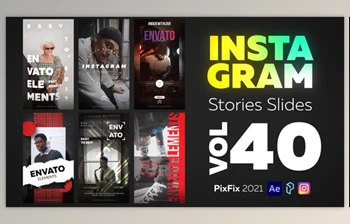 Download Instagram Stories Slides <span class='badge badge-warning'>Vol</span>. 40 (Videohive 34301627) - AE Project