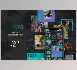 Download Gumond Puzzle Instagram Feed (PSD)