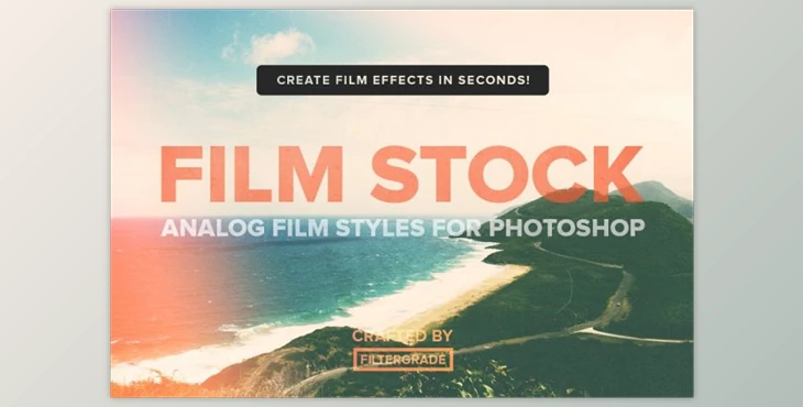 Download FilmStock Analog Photoshop Actions (ATN, ABR)