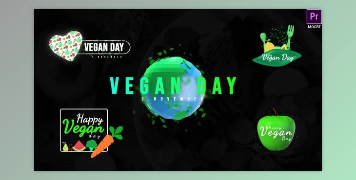 Download World Vegan Day Titles (Videohive 33909992)