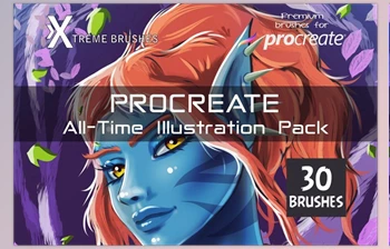 Download Procreate <span class='badge badge-warning'>All</span>-Time Illustration <span class='badge badge-warning'>Pack</span> CreativeMarket-4477180