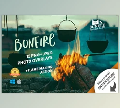 Download +15 Bonfire Photo Overlays (PNG, JPEG)