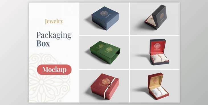 Download Jewelry Packaging Box Mockups (PSD)