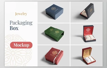 Download Jewelry Packaging Box <span class='badge badge-warning'>Mockups</span> (PSD)
