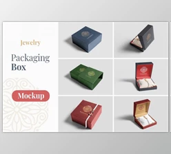Download Jewelry Packaging Box Mockups (PSD)