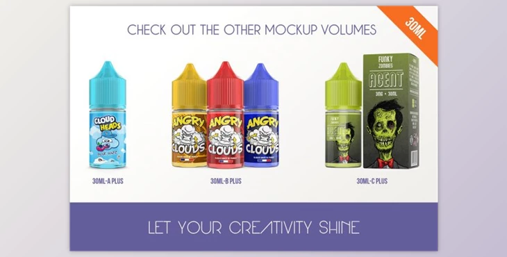 Download eLiquid Bottle Mockup v 120ml-A Plus (PSD )