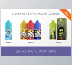 Download eLiquid Bottle Mockup v 120ml-A Plus (PSD)