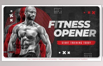 Download Fitness Opener. <span class='badge badge-warning'>Start</span> Training Today (Videohive 34126164) - AE Project