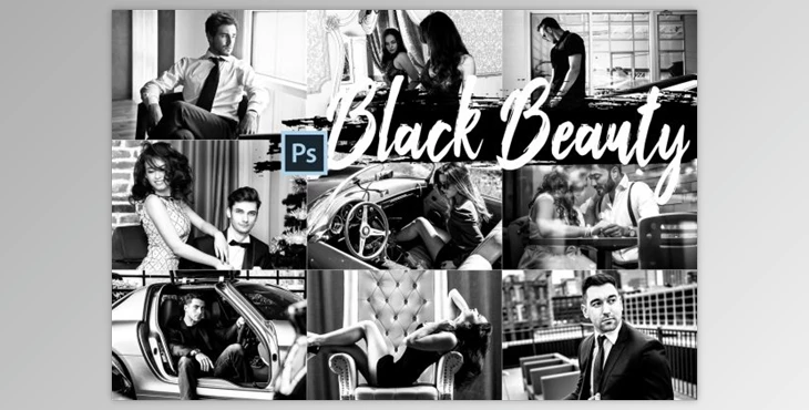 Download 05 Black Beauty Photoshop Actions, ACR and LUT presets
