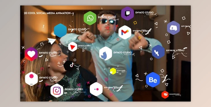 Download Cool Social Media Animation | For Premiere Pro (Videohive 34217081) - PR Project