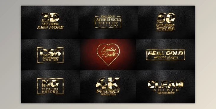 Download Real Gold Titles (Videohive 31630147) - AE Project