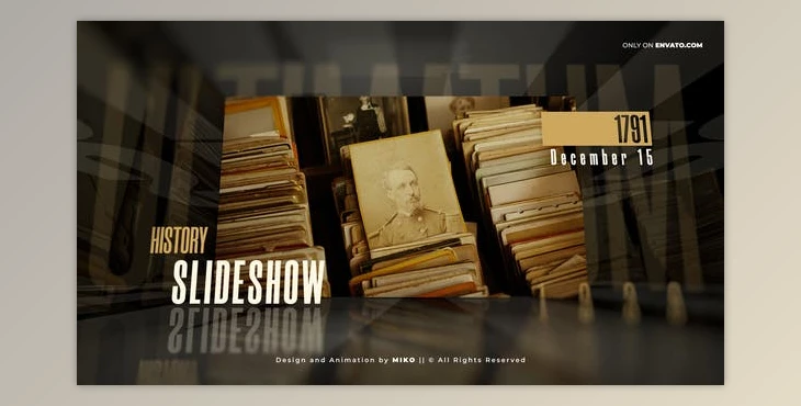 Download History Slideshow (Videohive 33672926) - AE Project