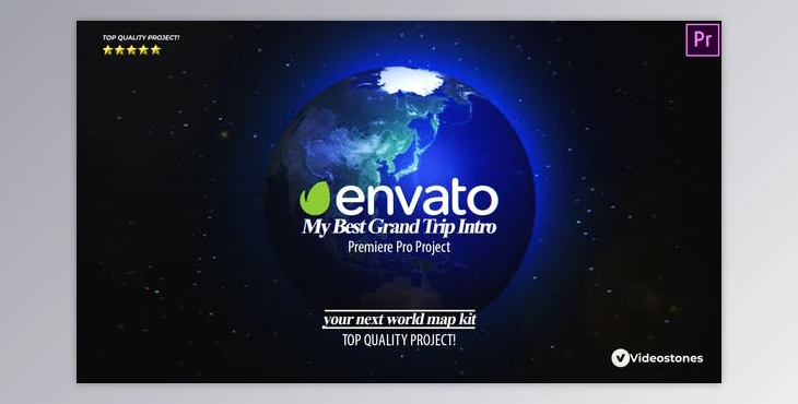 Download Best Grand Trip Intro | World Map Kit Premiere Pro (Videohive 34222064) - PR Project