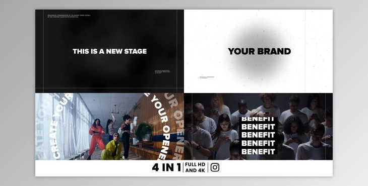 Download Minimal Typography Opener (Videohive 34367845) - AE Project