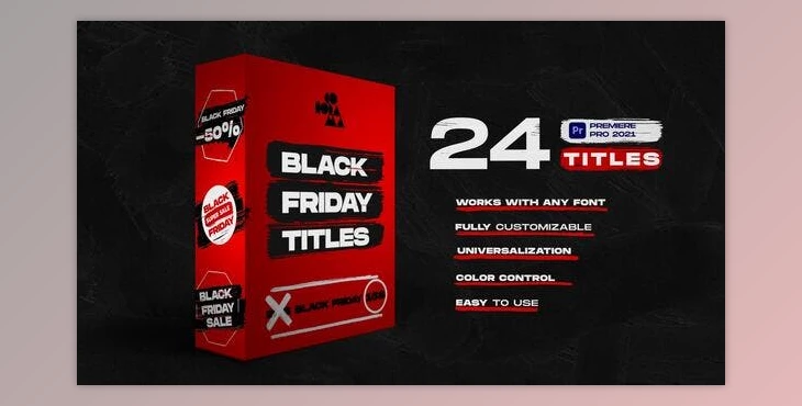 Download Black Friday Titles | Premiere Pro (Videohive 34274187) - PR Project
