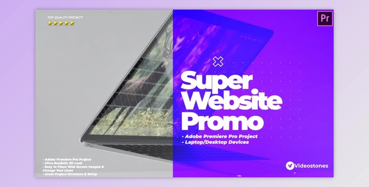 Download Super Website Promo - Web Showcase Video Premiere Pro (Videohive 34396861)