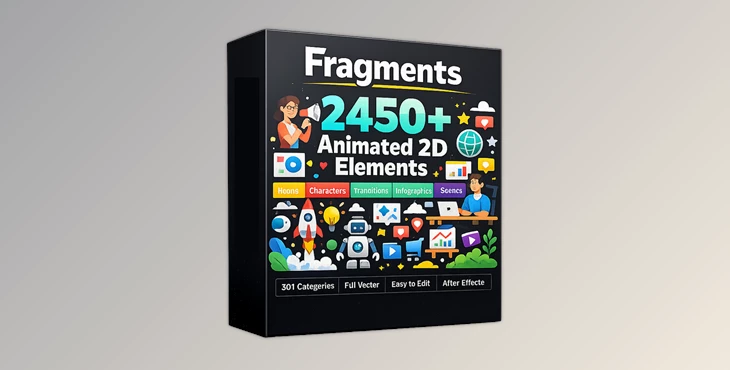 Fragments | 2450+ Animated 2D Elements (Videohive 34118223) - Update 2026