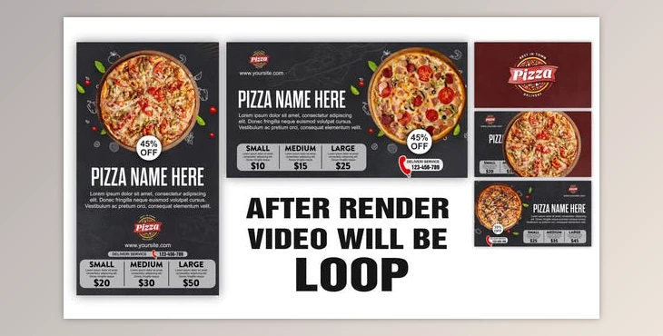 Download Pizza Restaurant Bar Menu (Videohive 33841744) - AE Project