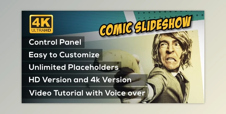 Download Comic Slideshow Opener (Videohive 19298254) - AE Project