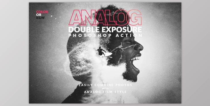 Download Analog Double Exposure Action (atn, pat, txt)