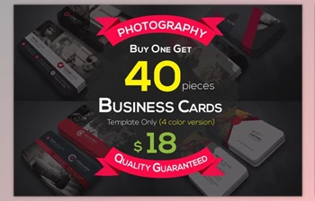Download 40 Photography Business Cards <span class='badge badge-warning'>Bundle</span> 