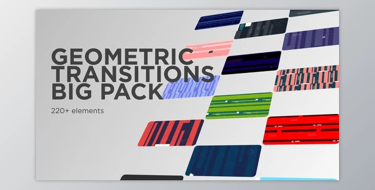 Download Geometric Transitions Big Pack (Videohive 33973547) - AE Project