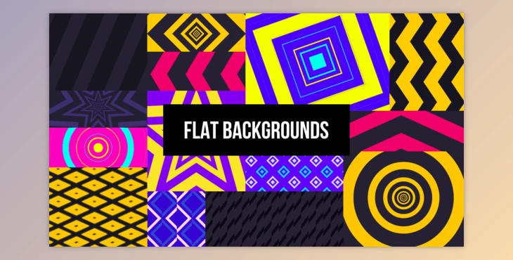 Download Flat Backgrounds (Videohive 34463188) - AE Project