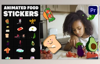 Download Animated Food Stickers | <span class='badge badge-warning'>Premiere</span> Pro MOGRT (<span class='badge badge-warning'>Videohive</span> 34323957)