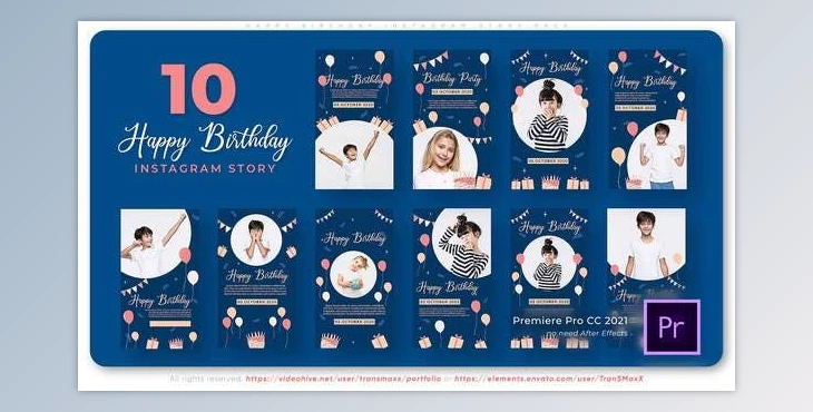 Download Happy Birthday | Instagram Story Pack (Videohive 34406416)
