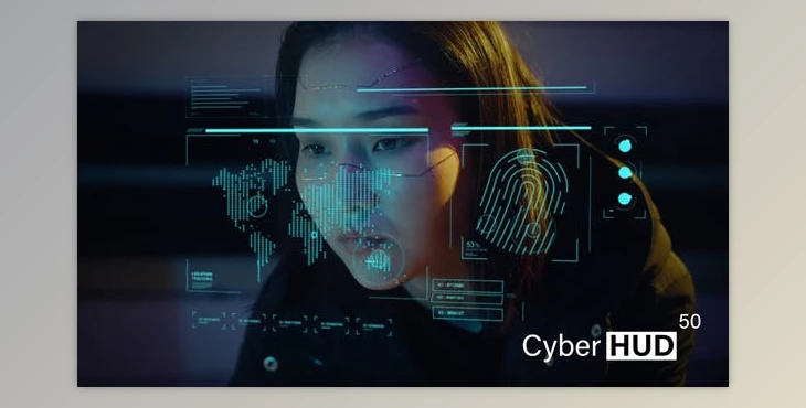 Download Cyber HUD 50 Elements (Videohive 33497764) - AE Project