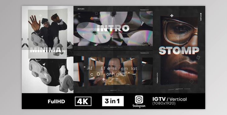 Download Minimal Stomp Intro (Videohive 30528663) - AE Project