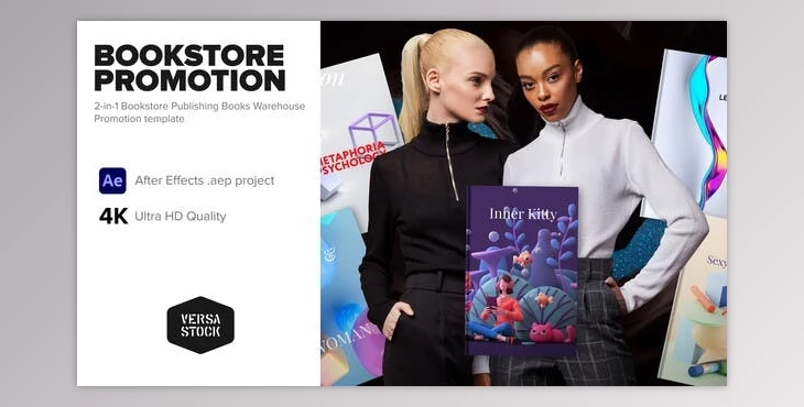 Download 2-in-1 Bookstore Publishing Books Marketing Promo (Videohive 34511646) - AE Project
