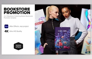 Download 2-in-1 Bookstore Publishing <span class='badge badge-warning'>Books</span> Marketing Promo (Videohive 34511646) - AE Project