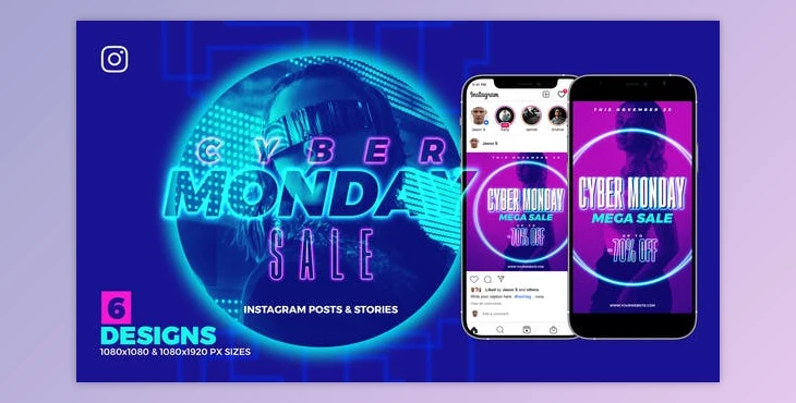 Download Cyber Monday Instagram Sale V74 (Videohive 34509869) - AE Project