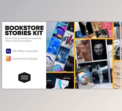 Download Vertical Bookstore Publishing Books Marketing Stories (Videohive 34542895) - AE Project