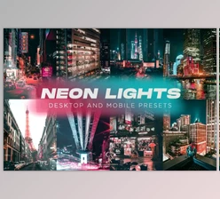 Download 6 Neon Lights Lightroom Presets 6279448 (Mob, Desk)
