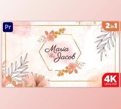 Download Watercolor Wedding Invitation (MOGRT) (Videohive 34380670)