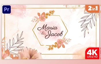 Download Watercolor <span class='badge badge-warning'>Wedding</span> Invitation (MOGRT) (Videohive 34380670)
